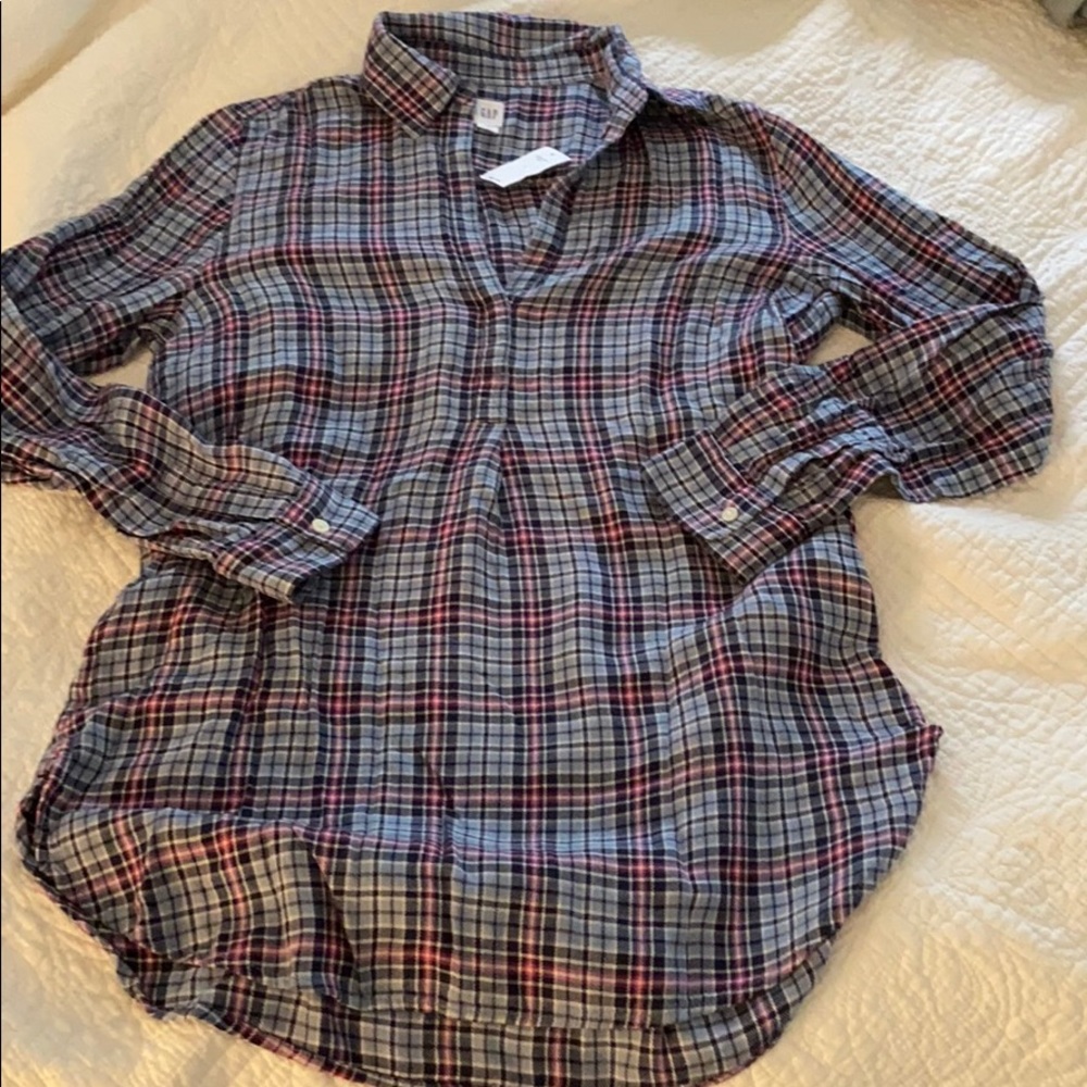 NWT Plaid Gap Tunic